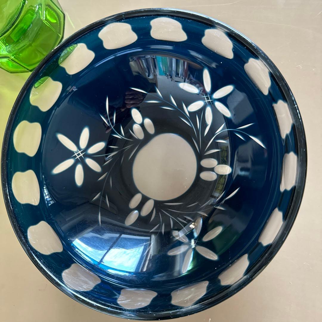 薩摩切子　ガラス　大鉢