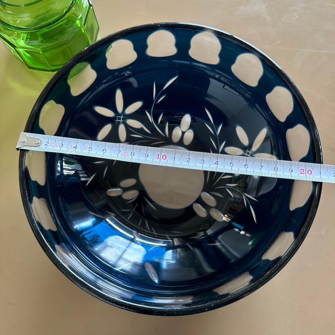 薩摩切子　ガラス　大鉢
