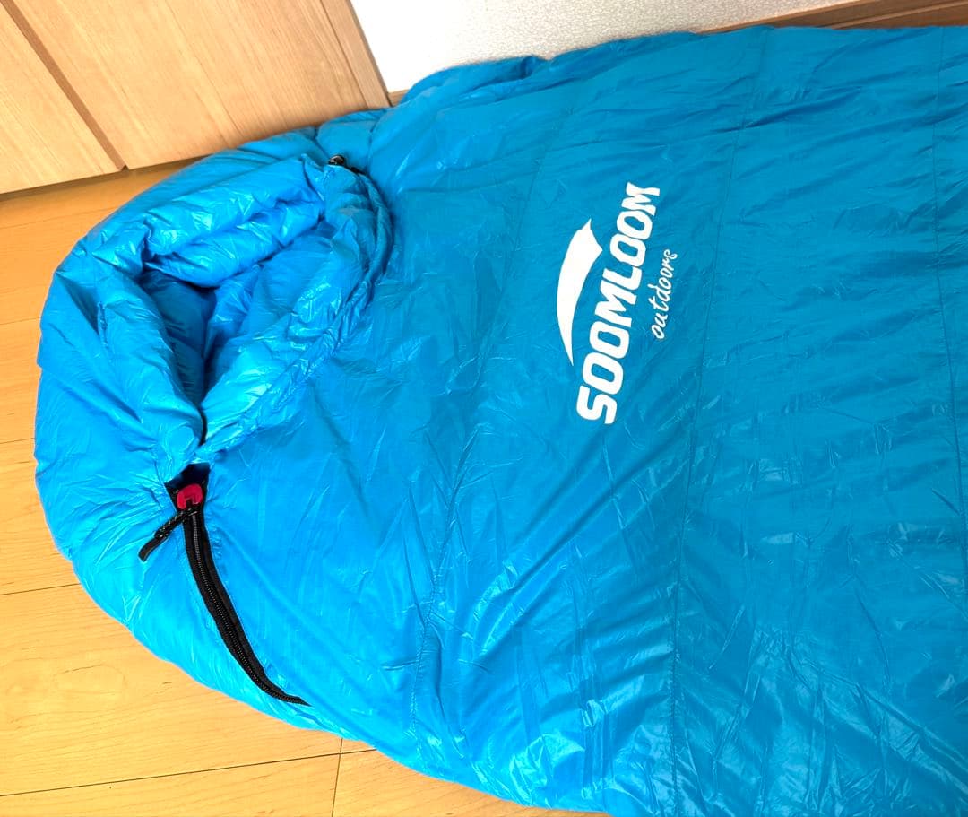 soom loomマミー型 ダウンシュラフ210x80cm ダウン寝袋　800g