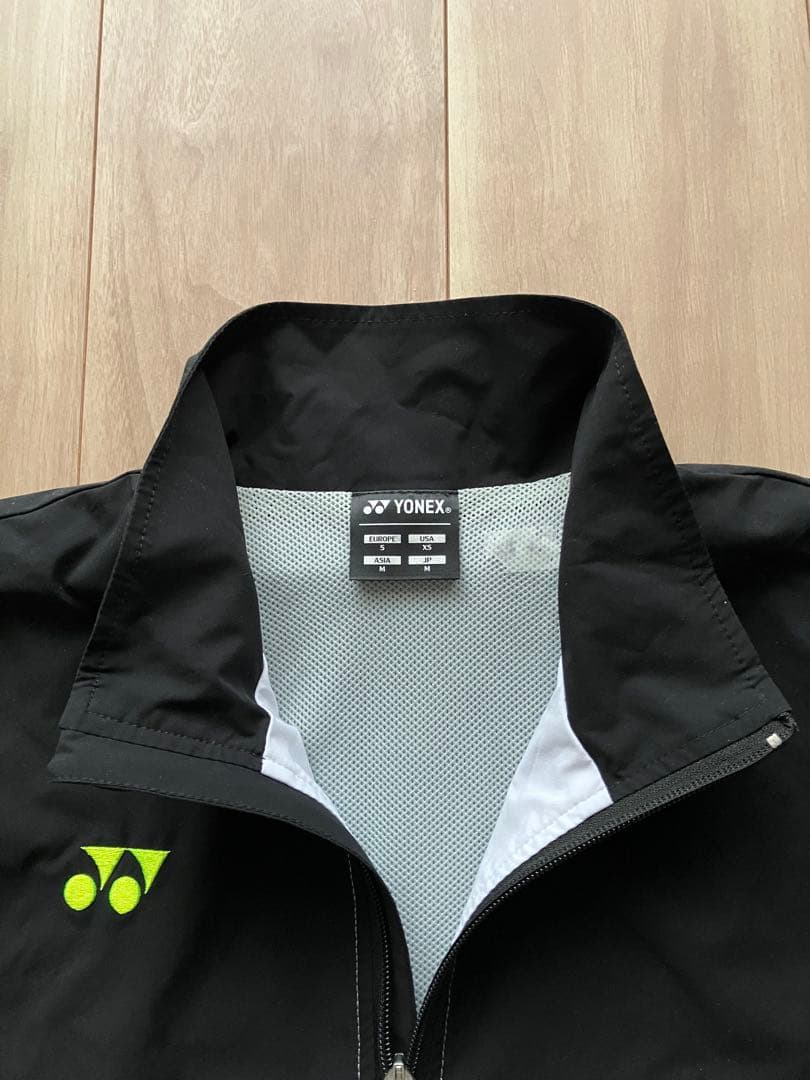 【YONEX】ウィンドブレーカー上下 ブラック/ホワイト M