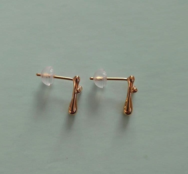 【美品】ete　エテ　レイヤード クロス ピアス ギャランティ付 K18