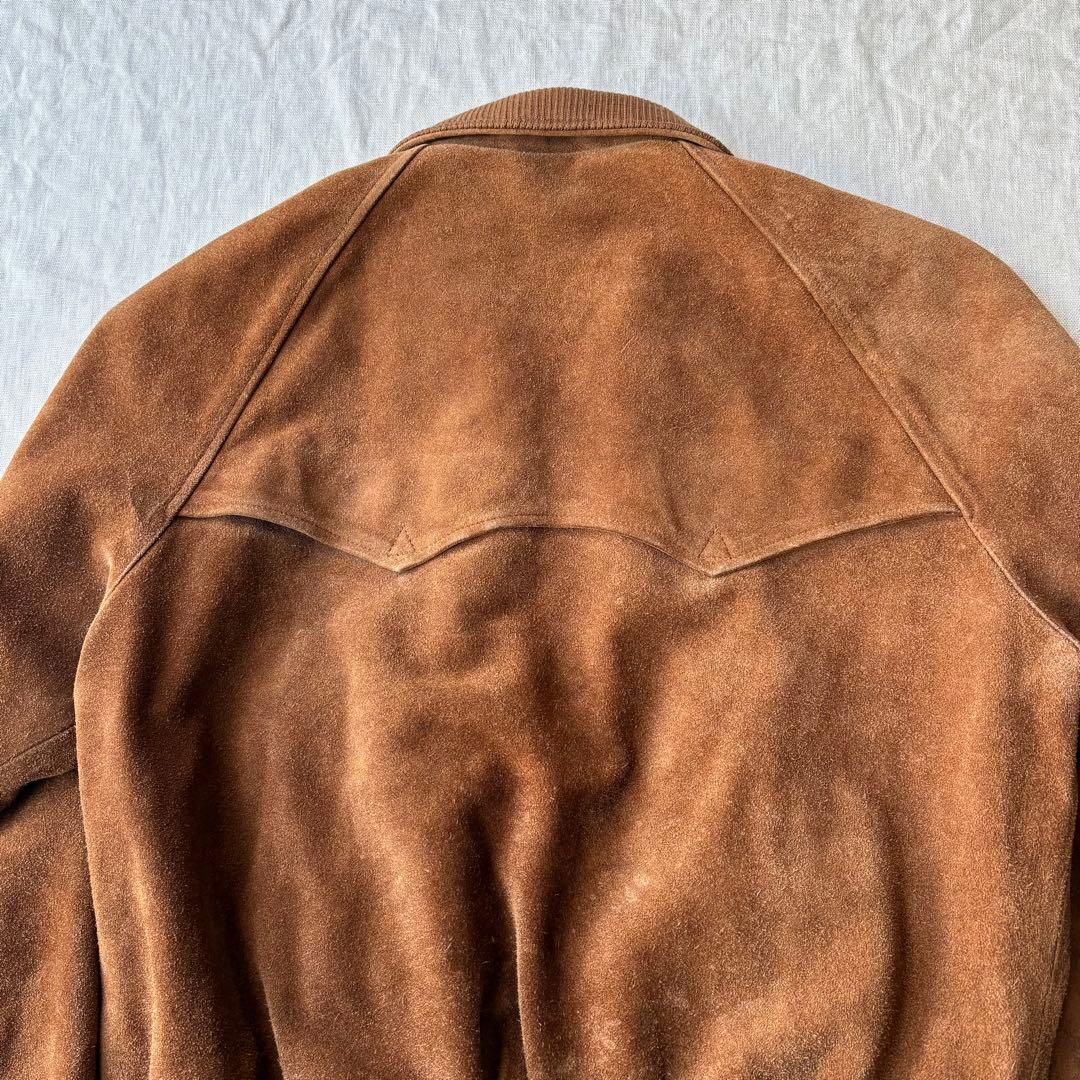 90s polo ralph lauren スエード ハリントンジャケット G9