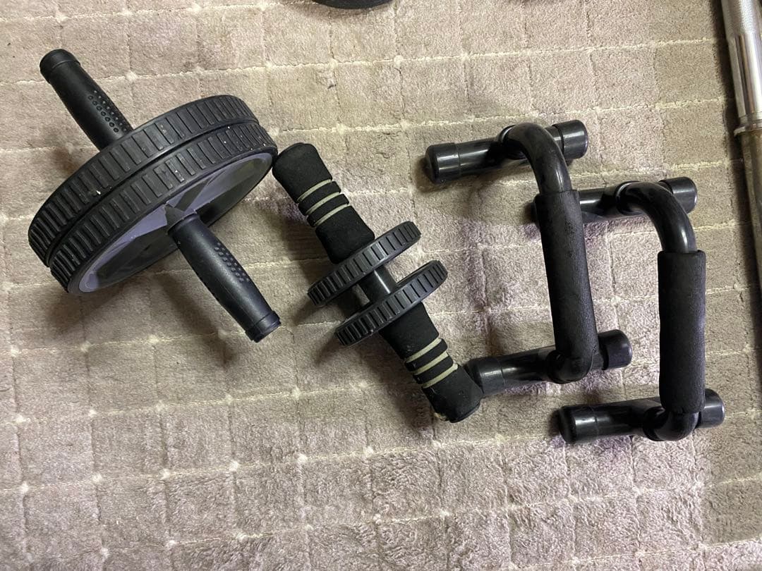 shiro　IROTEC トレーニングベンチ 黒と赤　ignioダンベル