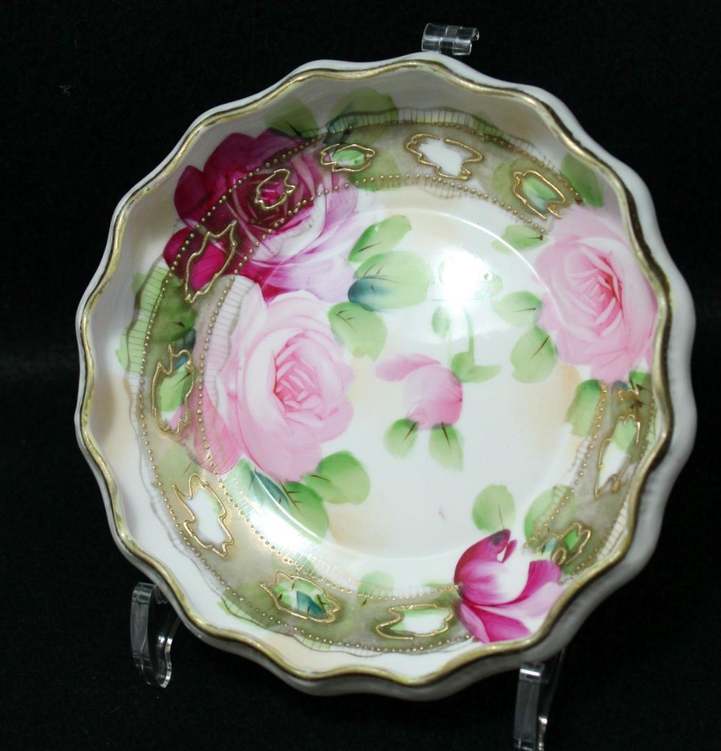 ★オールドノリタケ【メープルリーフ印】ボウル・小皿 猫脚 骨董品