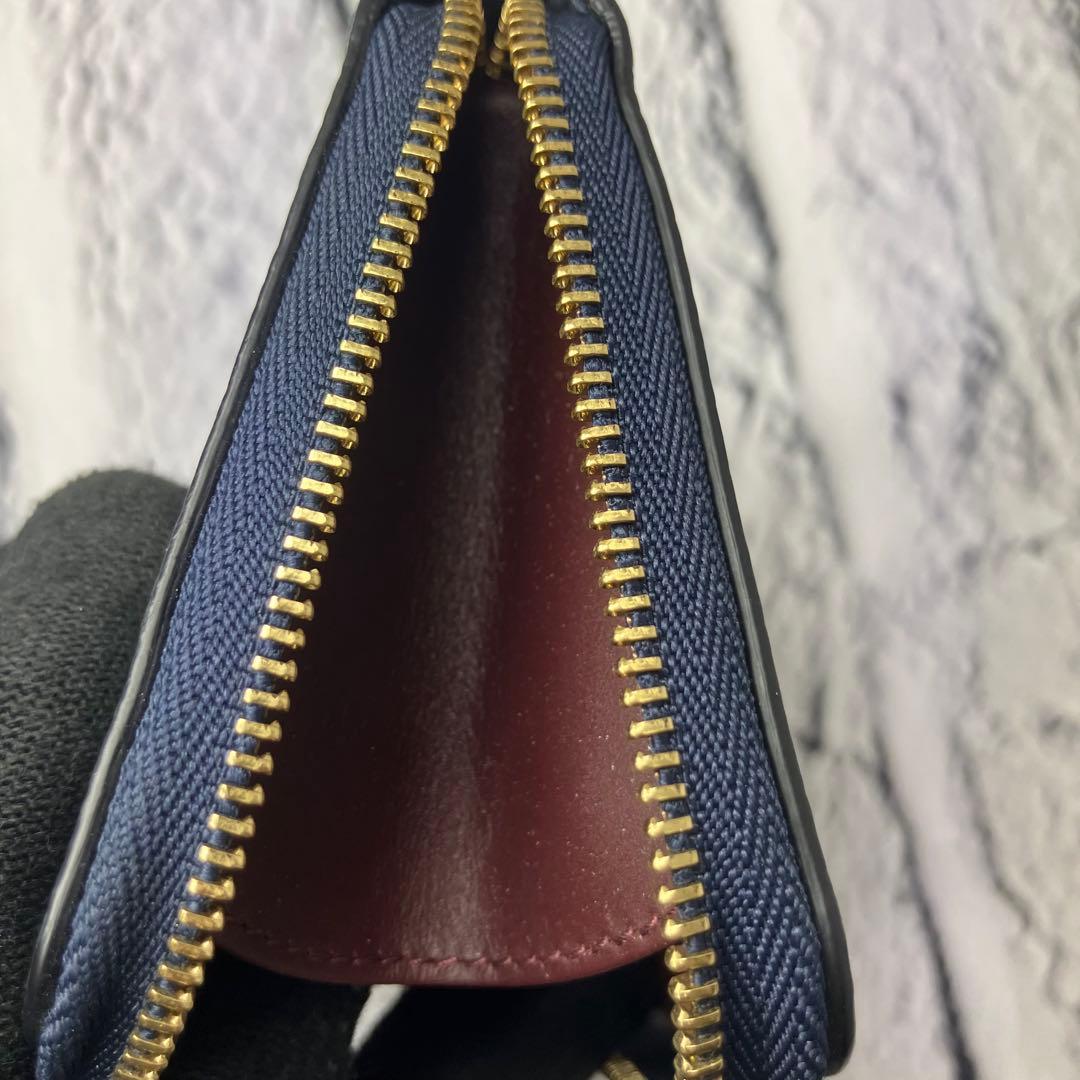 極美品✨スマイソン ラウンドファスナー パナマ サフィアーノレザー ケース