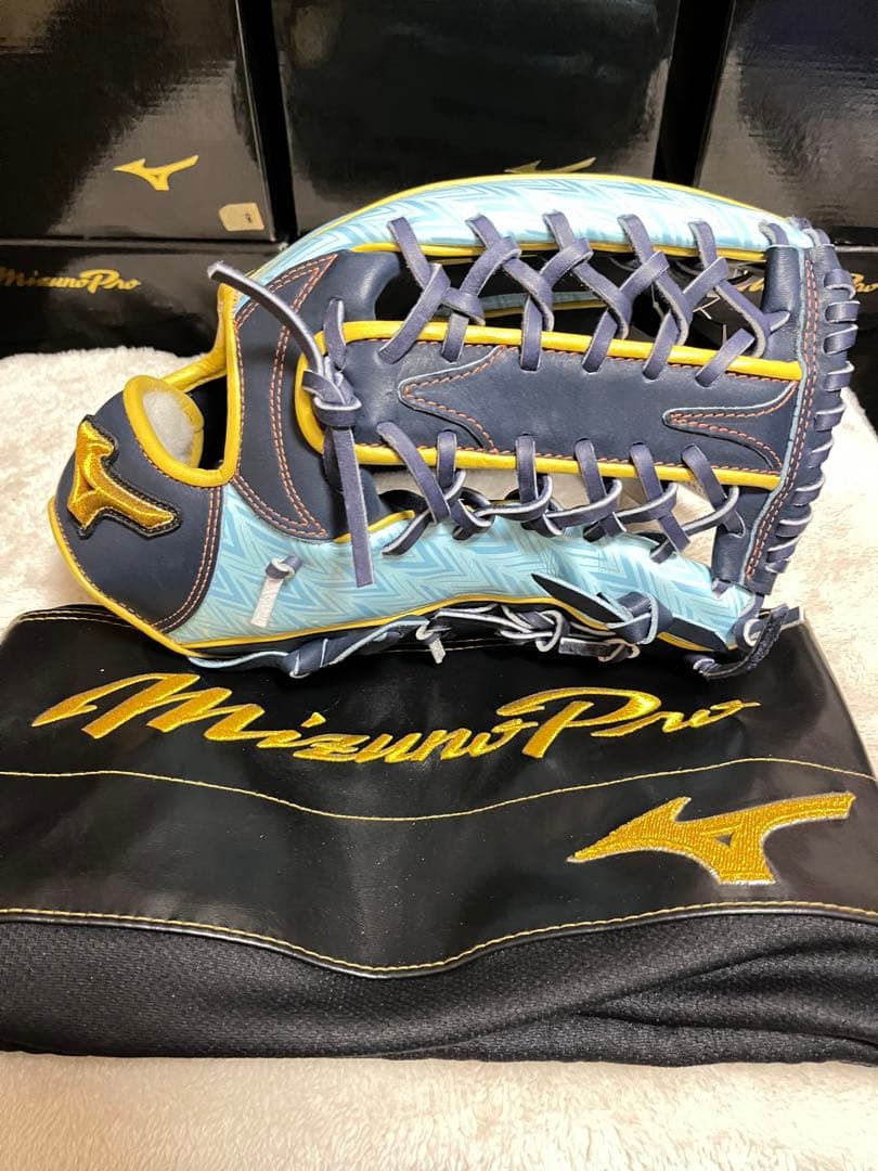 ミズノ輝動シリーズ　ミズノプロ　軟式　野球　外野手用　グローブ