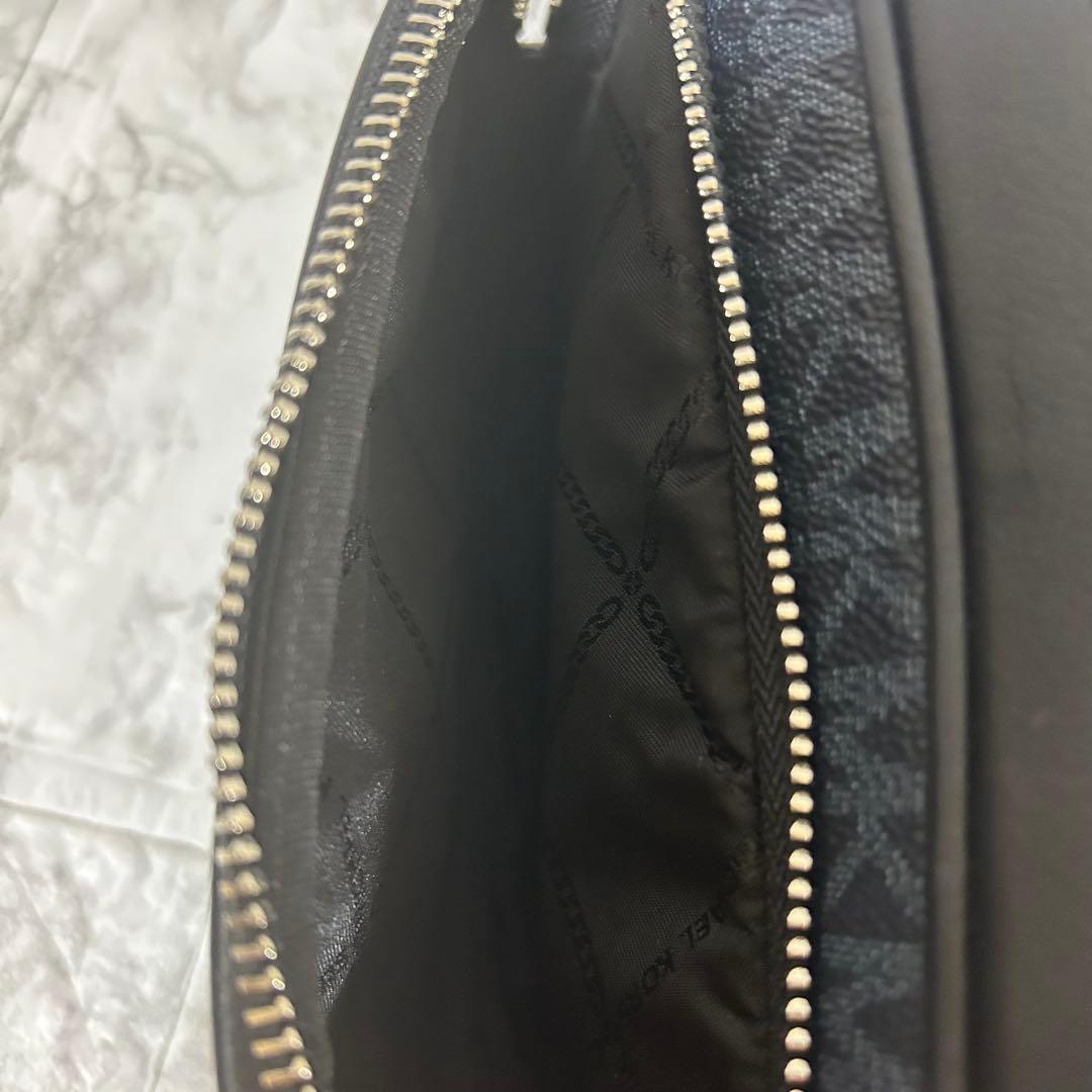 極美品　マイケルコース ハドソン ポーチ付きカメラバッグ　MKシグネチャーロゴ