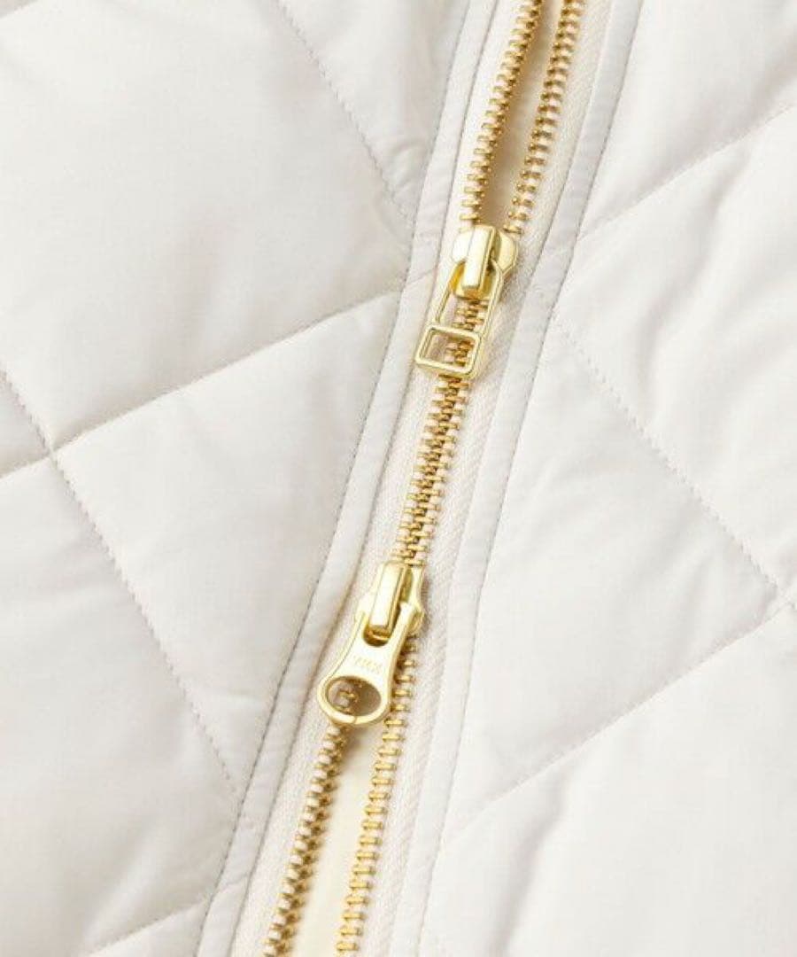 UNFILO×TAION キルティング ショート丈ブルゾン アイボリー Sサイズ