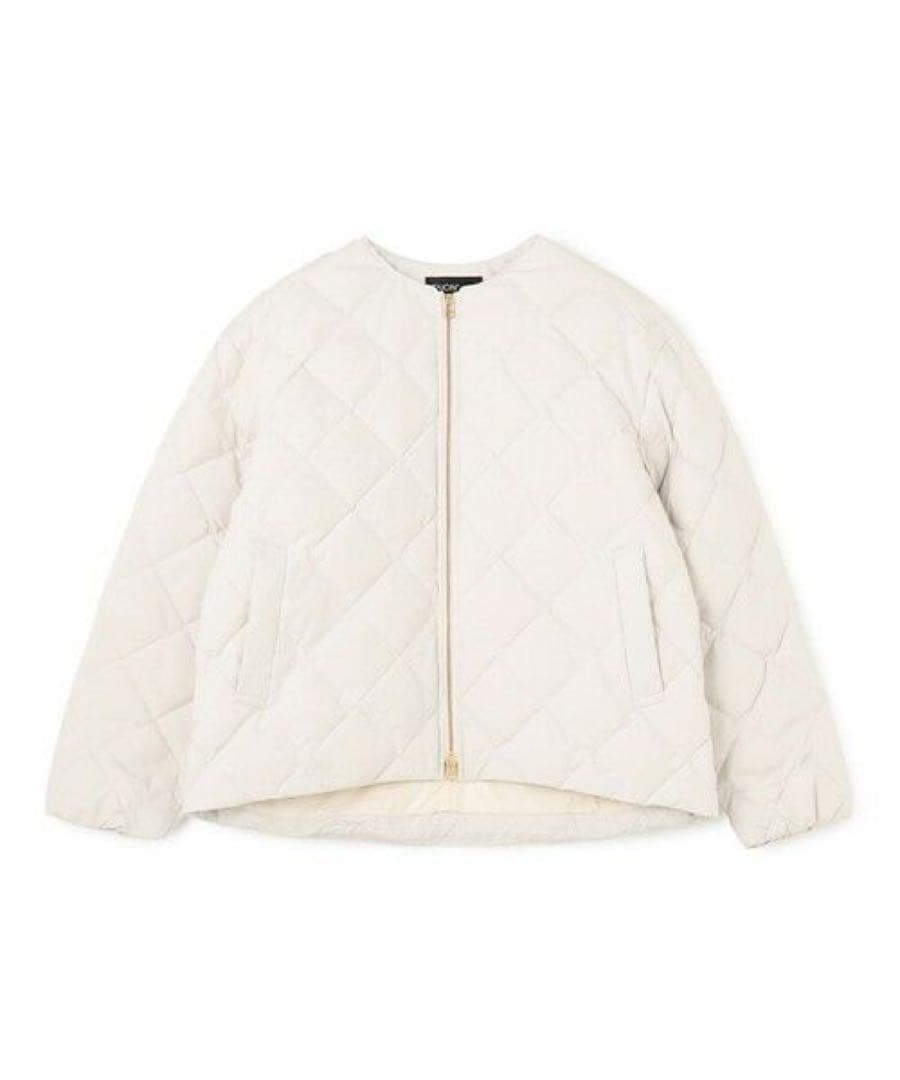 UNFILO×TAION キルティング ショート丈ブルゾン アイボリー Sサイズ