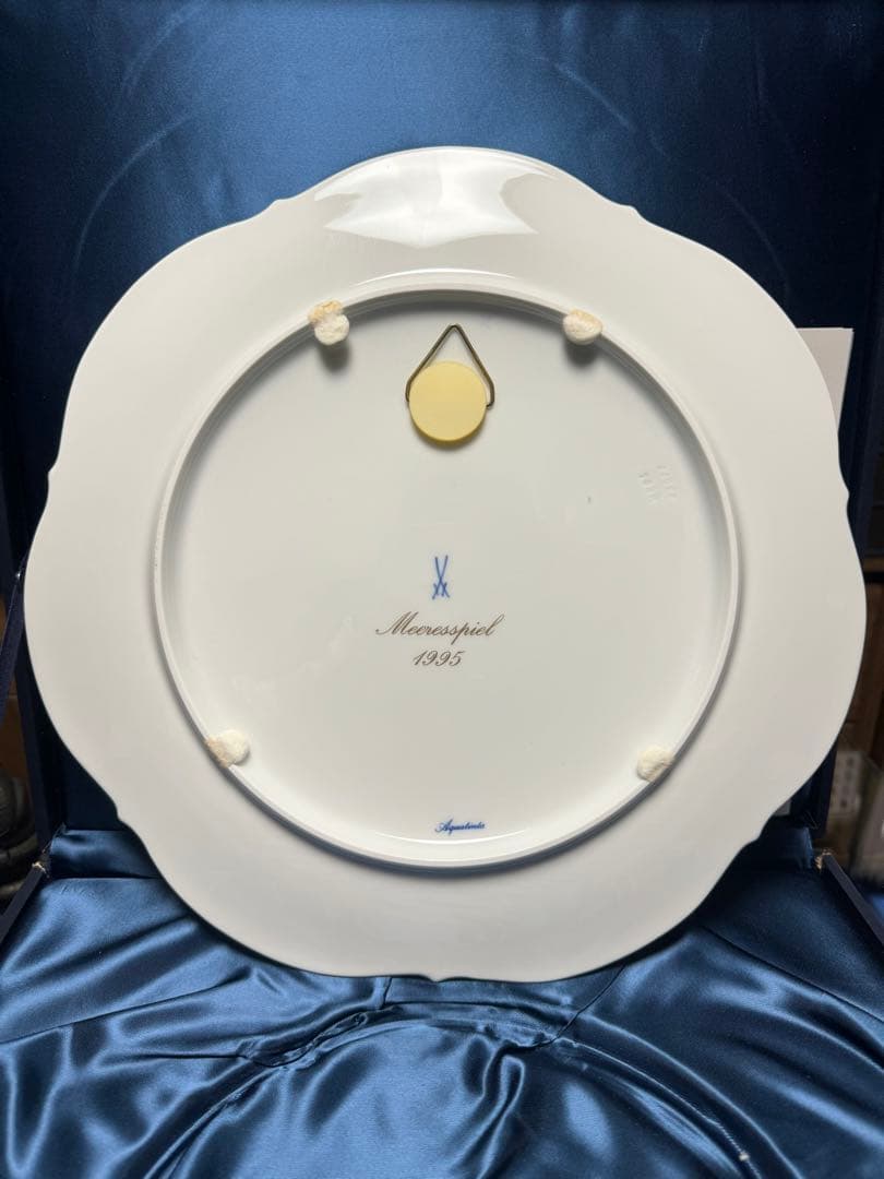 マイセン MEISSEN 1995 イヤープレート 海の鏡 31cm 箱付