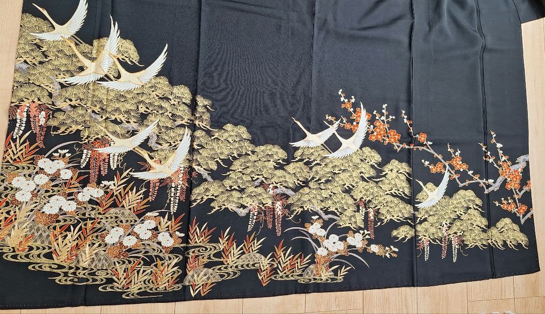 着物リメイクワンピース3643