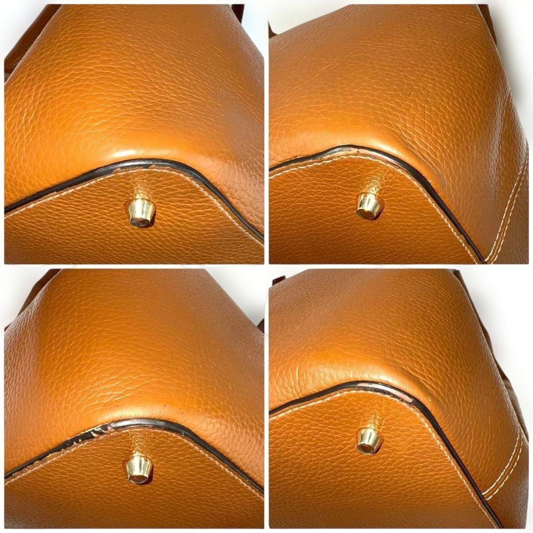 ✨美品✨ フルラ ダフネ 3層 トートバッグ ショルダー 大容量 ブラウン