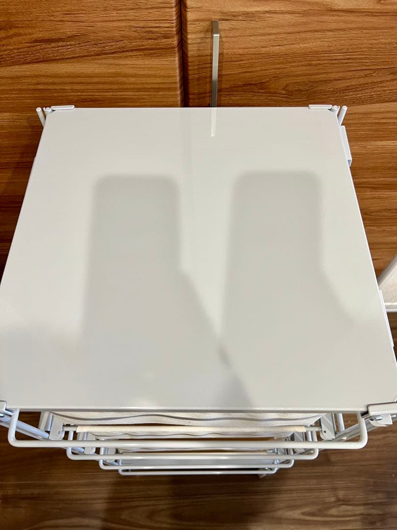 無印 スチールユニットシェルフ 帆布バスケットセット 幅４２cm ライトグレー