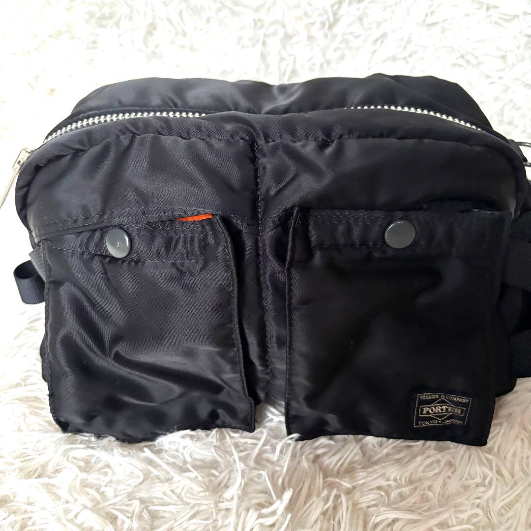 美品　ポーター 吉田鞄 タンカー ウエストバッグ ボディバッグ　黒　日本製