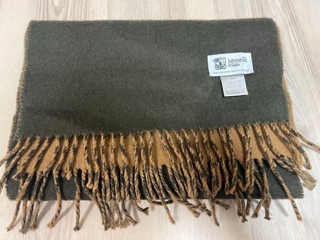 Johnstons カシミヤ100%製マフラー