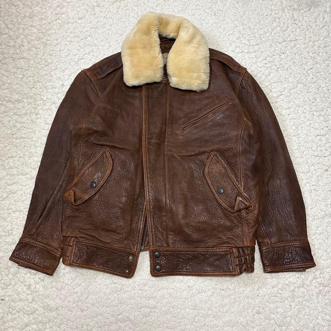 BEIN FOR MARKET フライトジャケット 羊革 襟ムートン 韓国製 L