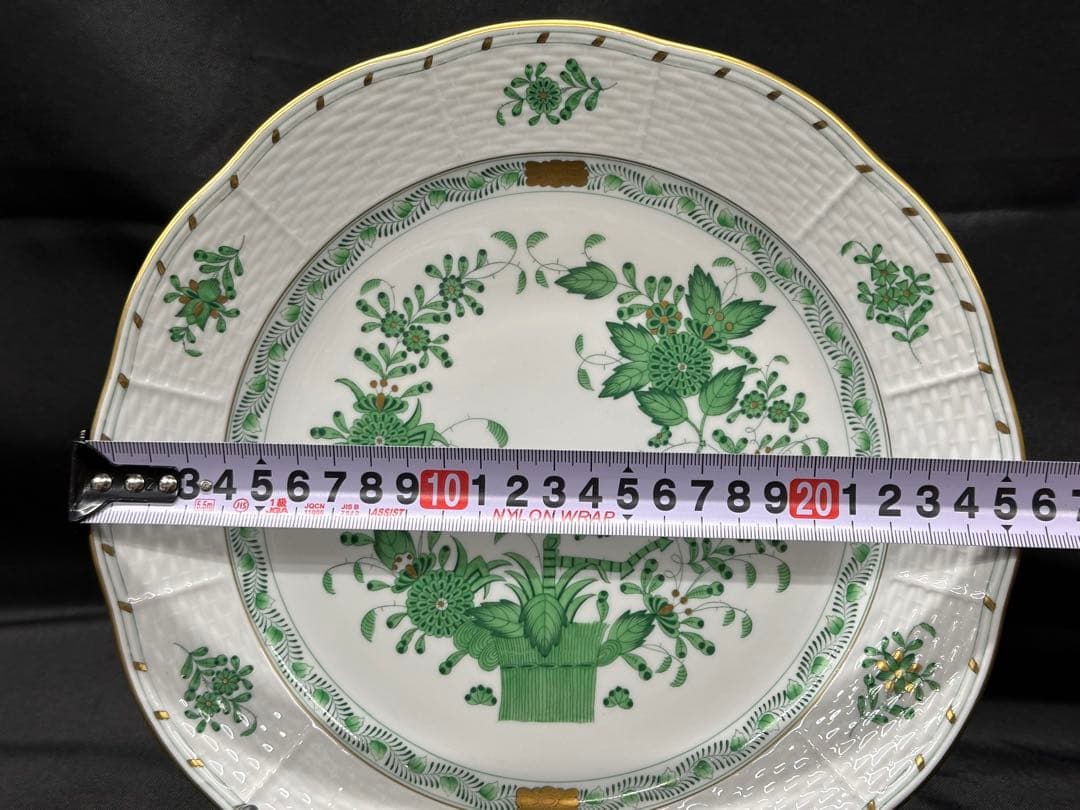 ①【美品】HEREND ヘレンド　インドの華　プレート　25.5cm