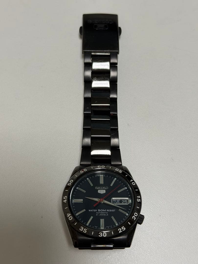 SEIKO ブラック腕時計