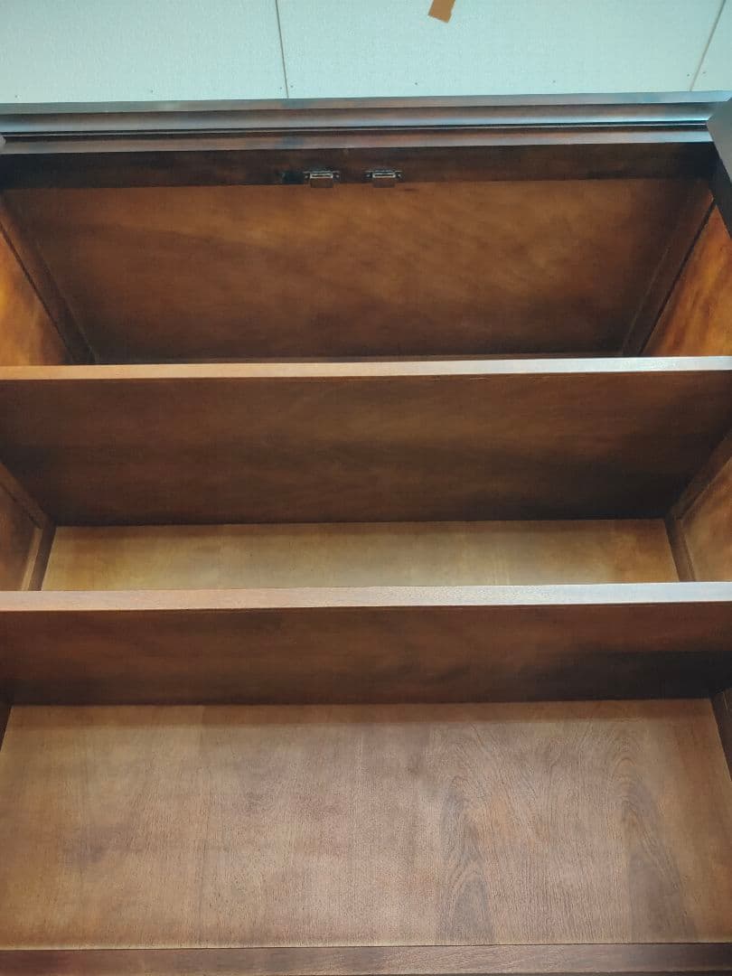 北海道民芸家具 食器棚 カップボード 飾り棚 キャビネット