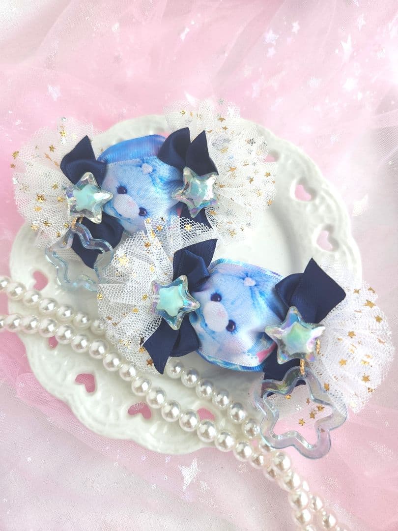 再再販！ハンドメイド♡ぷっくりキャンディツイン コラボリボン