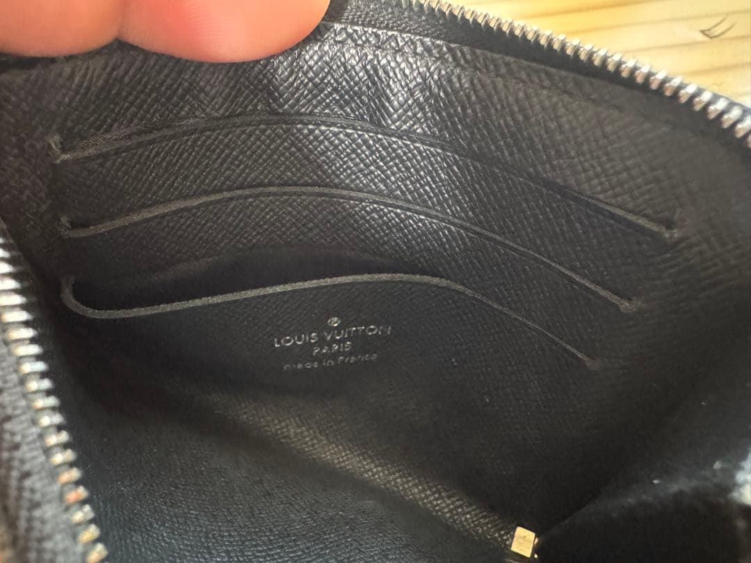 美品★ルイ・ヴィトン ダミエ・グラフィットポルトモネ・ジュール小銭入N63237