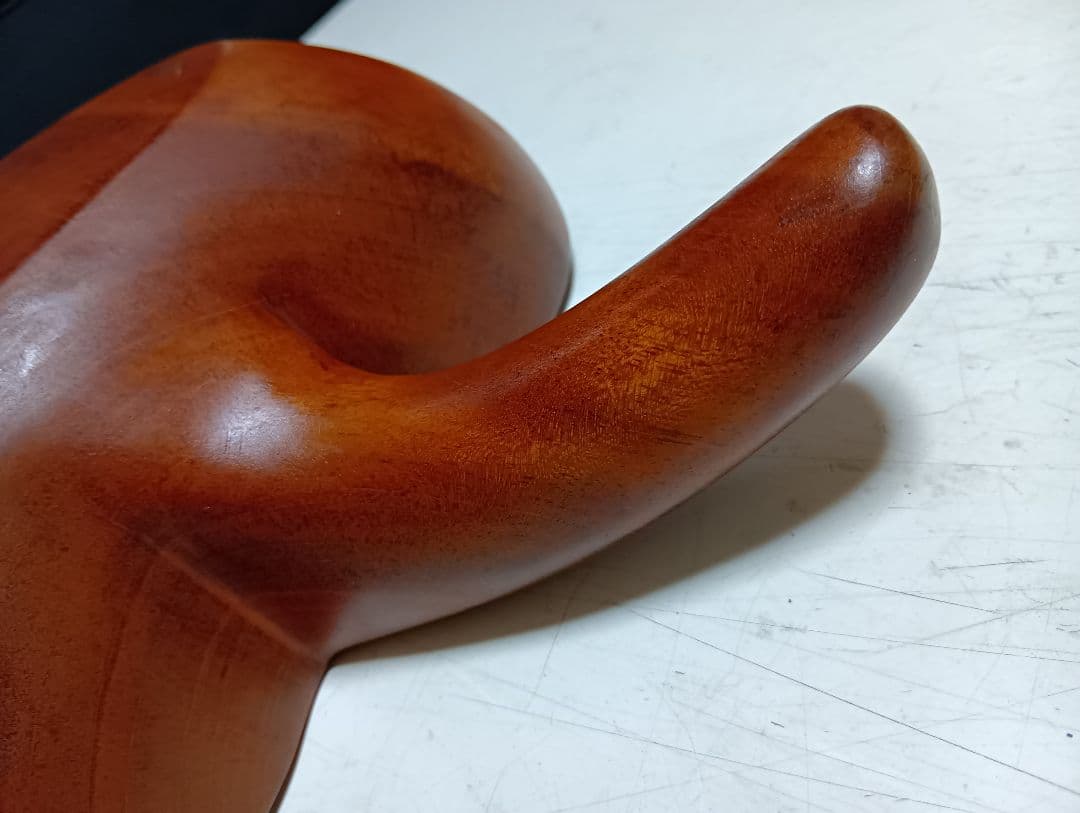 北欧モダン　ビンテージ　チーク　無垢材　カービング　トレイ　ボール　小物入れ