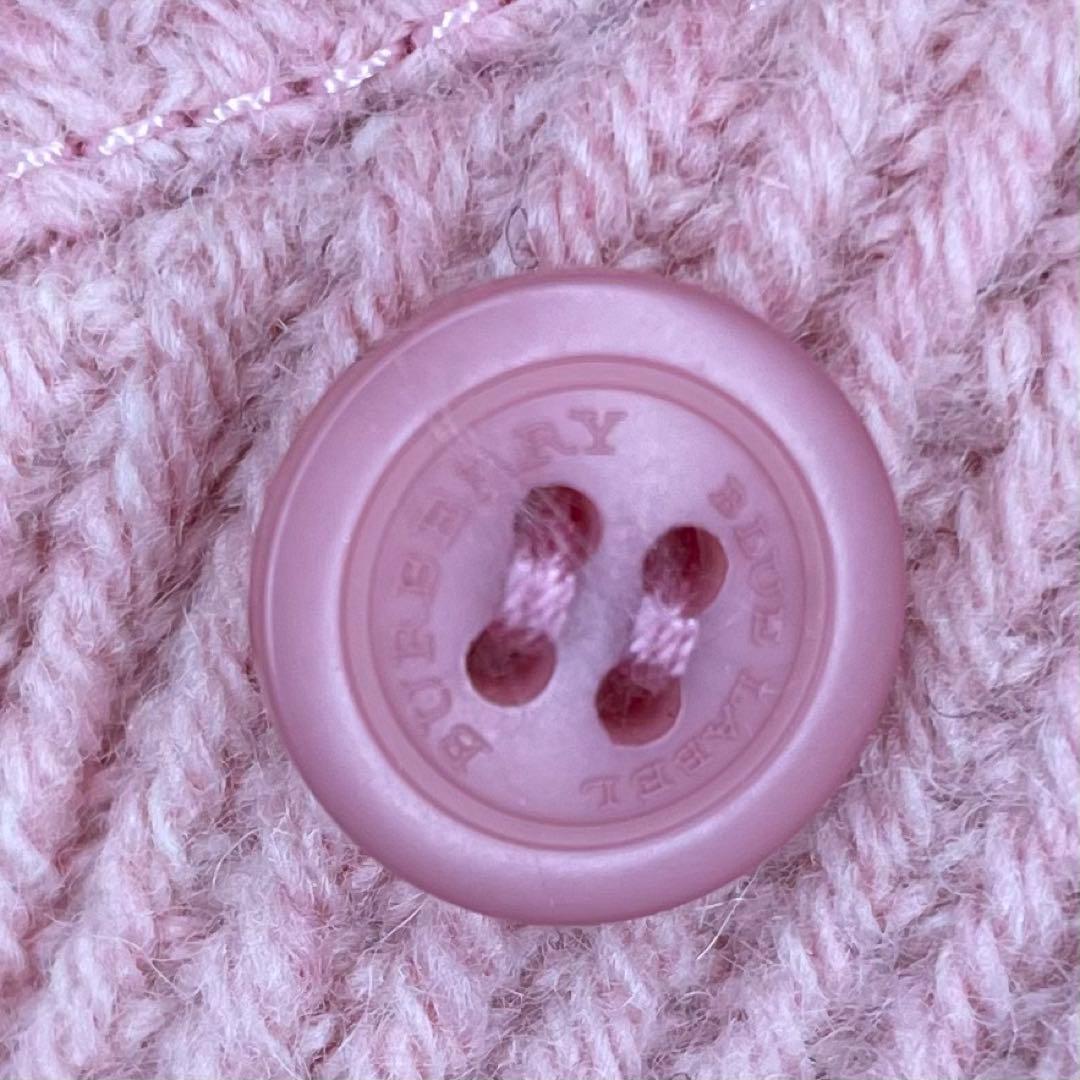 バーバリーブルーレーベル ダッフルコート ピンク ノバチェック ファー y2k