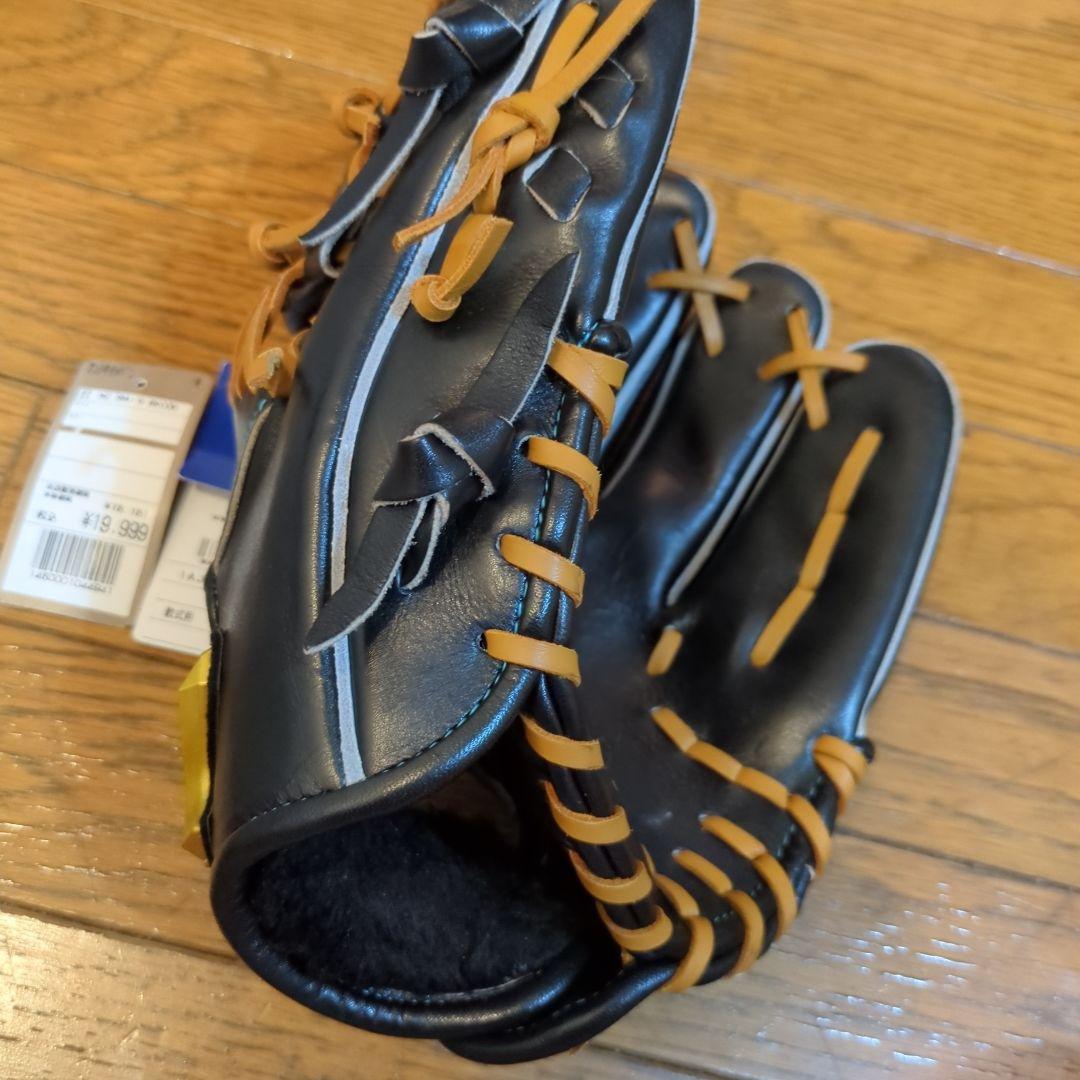 ミズノ一般用 軟式野球グローブ 黒/コルク　サイズ9