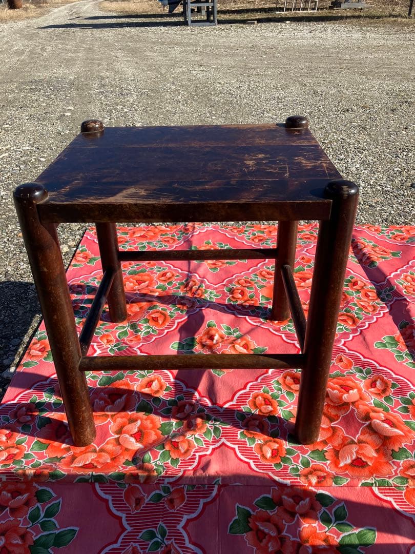 アンティーク 北海道民芸 スツール チェア 椅子　イス ヴィンテージ ④