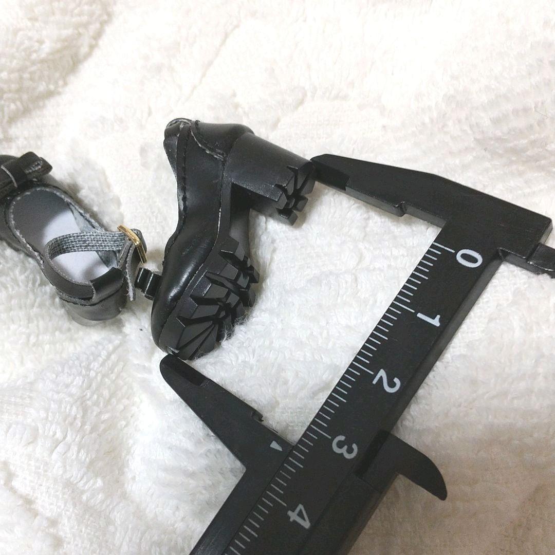 BJD 1/6サイズドール用ストラップ靴黒 球体関節人形 BA1