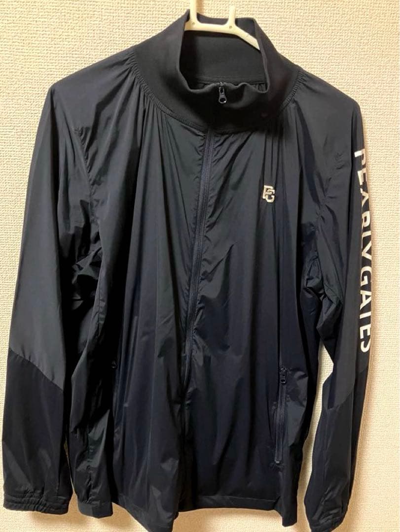 【極美品】パーリーゲイツ　ネイビー　ナイロンジップアップブルゾン　サイズ5