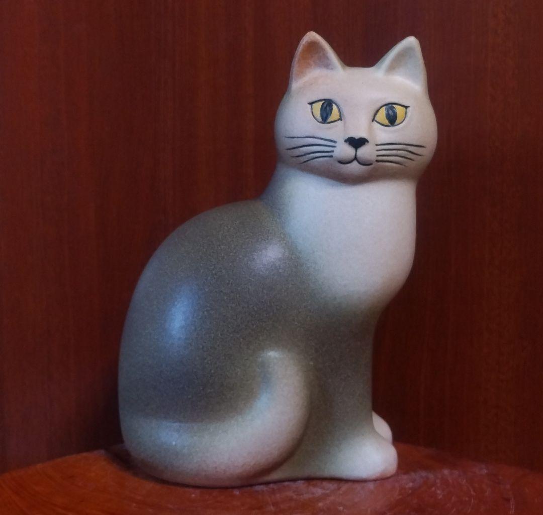 【最終価格】リサラーソン キャットマンズラージ ２１センチ 座布団付き