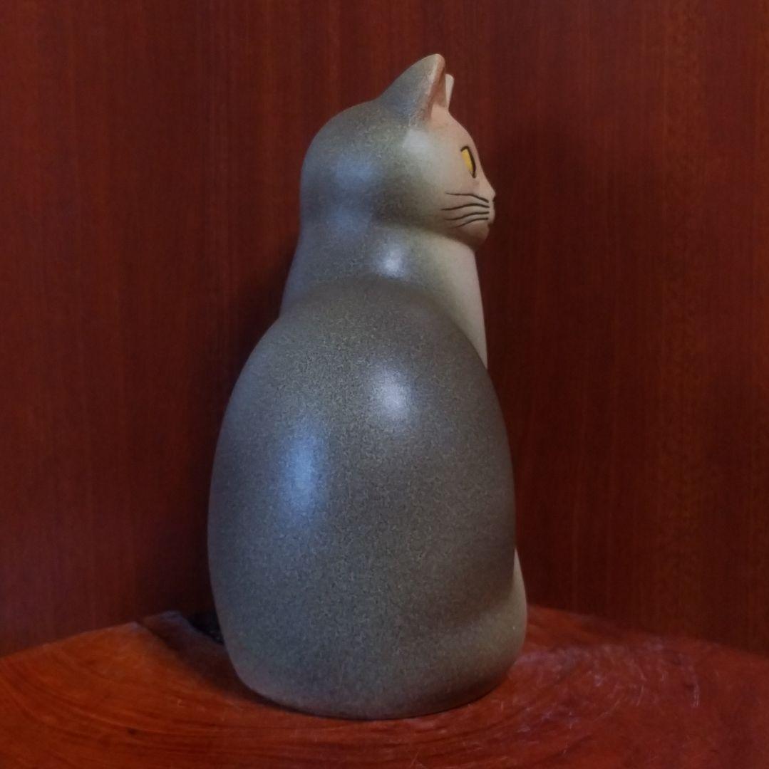 【最終価格】リサラーソン キャットマンズラージ ２１センチ 座布団付き