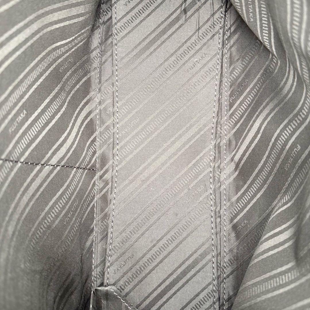 美品◎ フジタカ A4可 肩かけ可 トートバッグ ビジネス可 シボ革 ネイビー