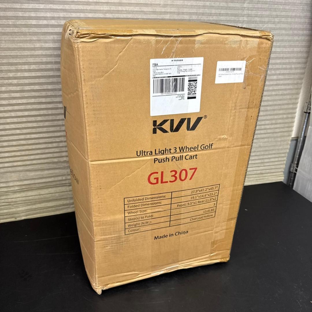 ☆未使用　KVV　ゴルフカート　GL307　ウルトラライト3輪ゴルフカート