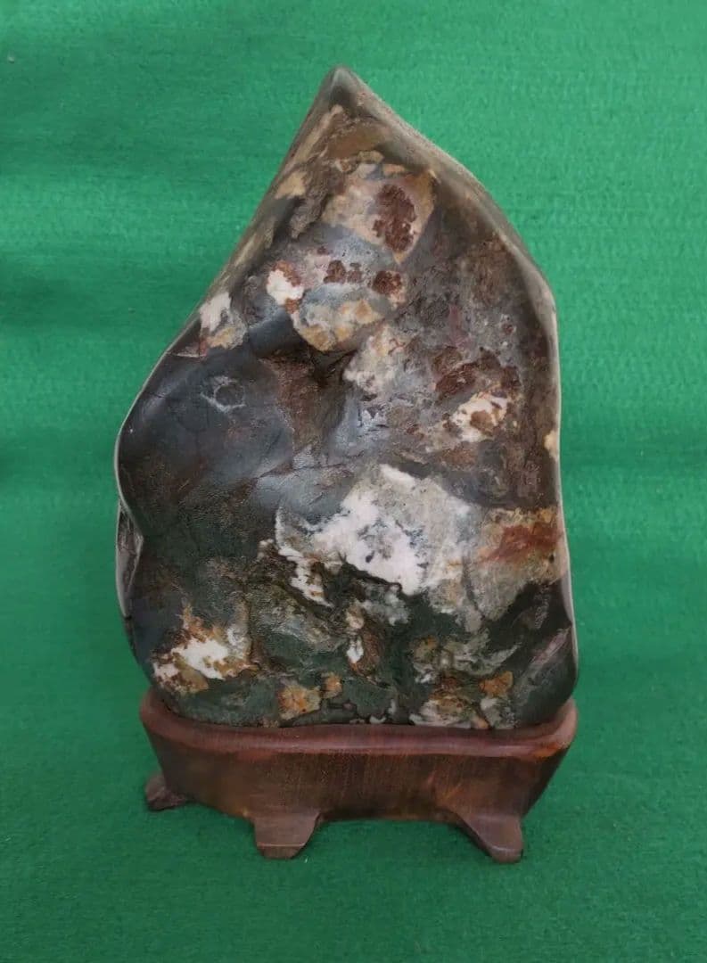 菊花石　化石　石　置物