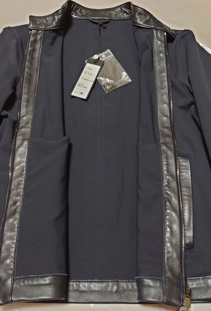 エンメティ JURI X ユリ 46 М ジャージー 切替 ネイビー 別注