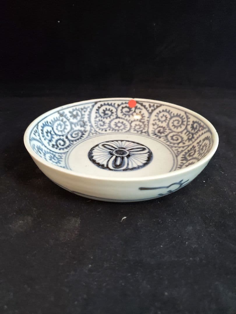 古伊万里 渦福 蛸唐草文様 なます皿（江戸中期）五枚揃い