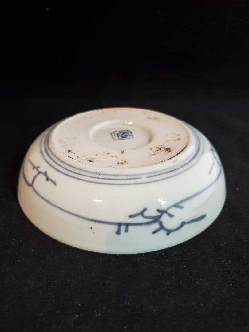 古伊万里 渦福 蛸唐草文様 なます皿（江戸中期）五枚揃い