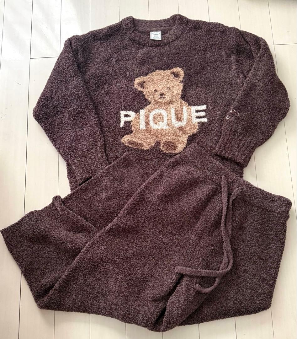 新品 gelato pique パウダーメランジベアジャガードSET