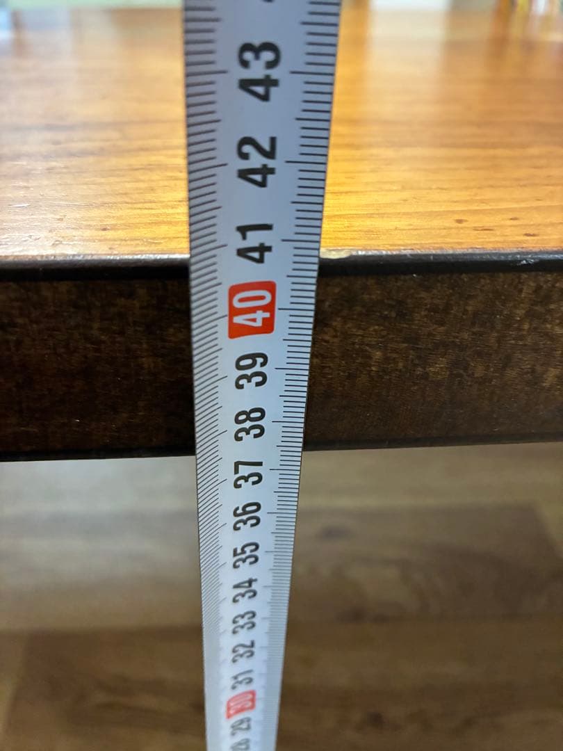 木製 長方形テーブルこたつ 装飾インレイ