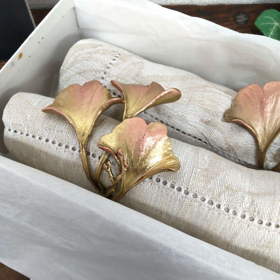 アトリエジュンコ☆ナプキン&ナプキンリング　2個　未使用保管品