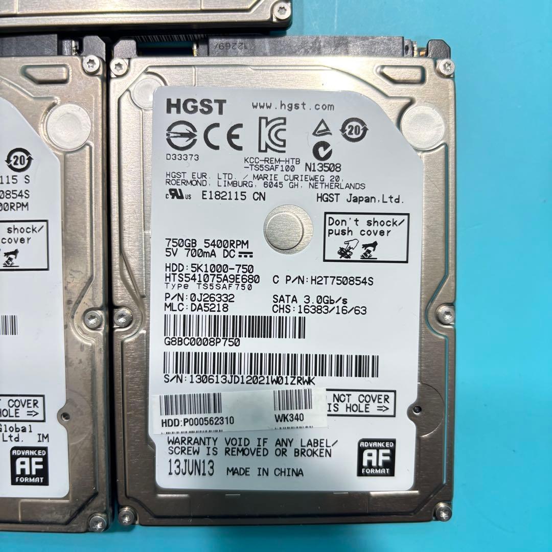 【750GB HDD‼】★動作良好★2.5インチ★内臓HDD★