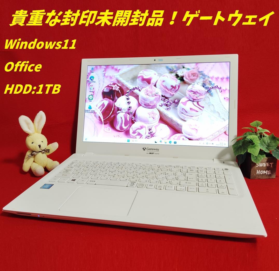 ★封印未開封★ゲートウェイノートPC　HDD:1TB win11 office