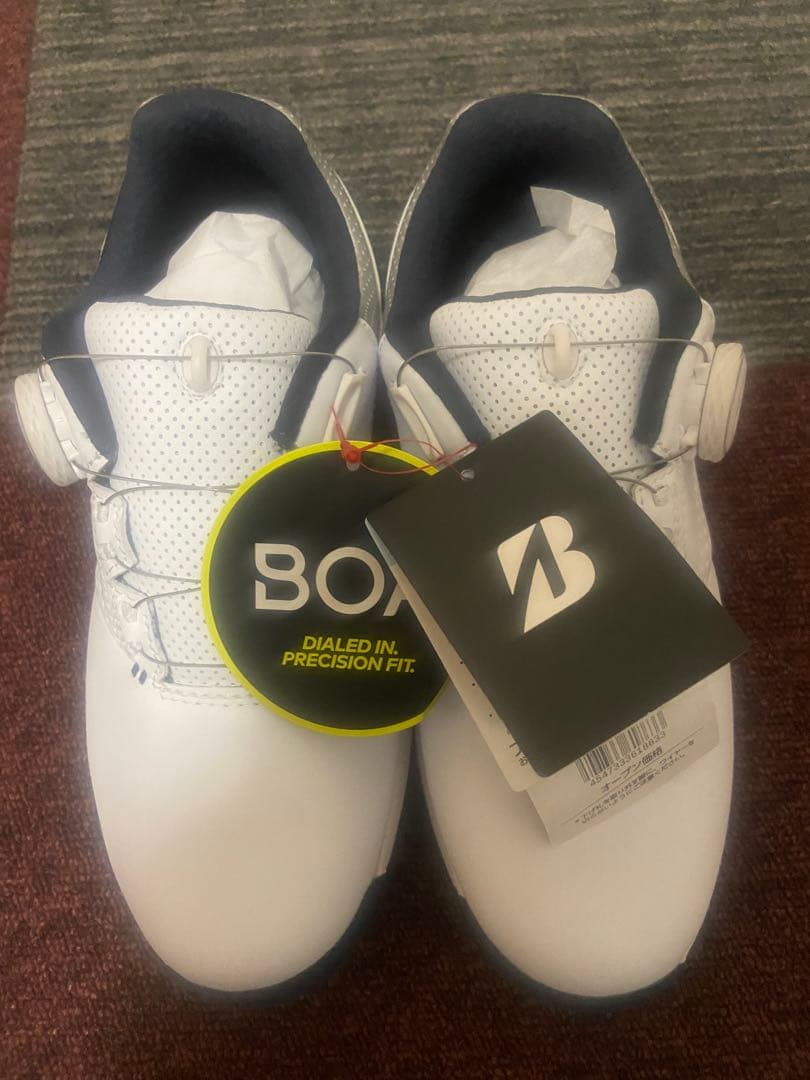 ブリヂストン レディースゴルフシューズ BOAシステム ホワイト/ネイビー