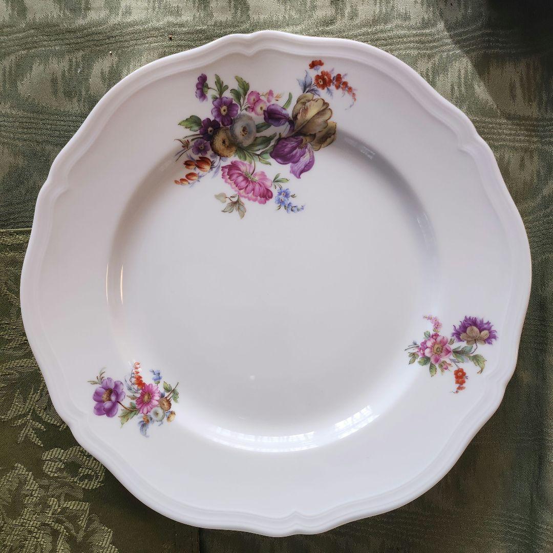 ジノリ サックスフラワー 12枚 丸皿 大皿 セット 27cm 19cm