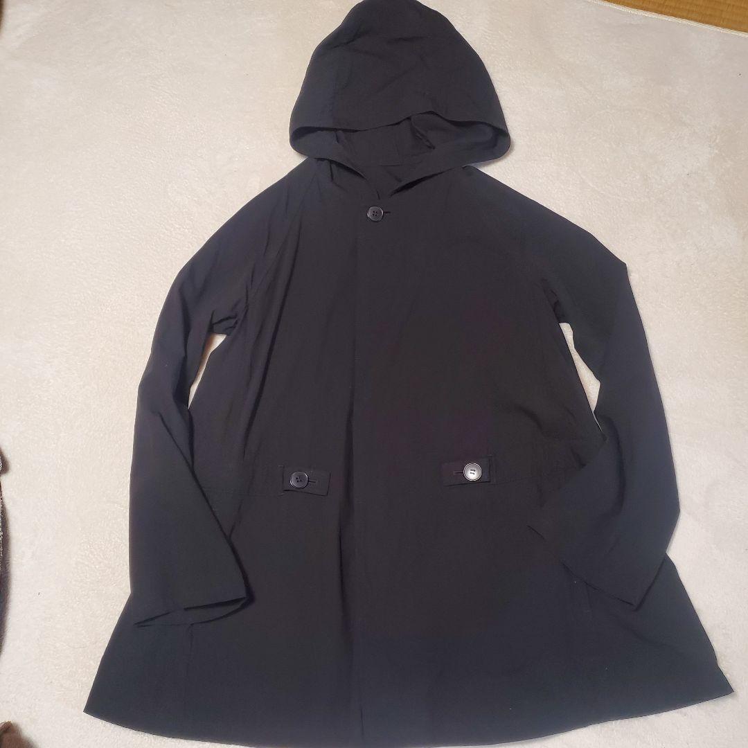 Y's　フーデッドジャケット　サイズ2 ブラック　レーヨン混　ヨウジヤマモト