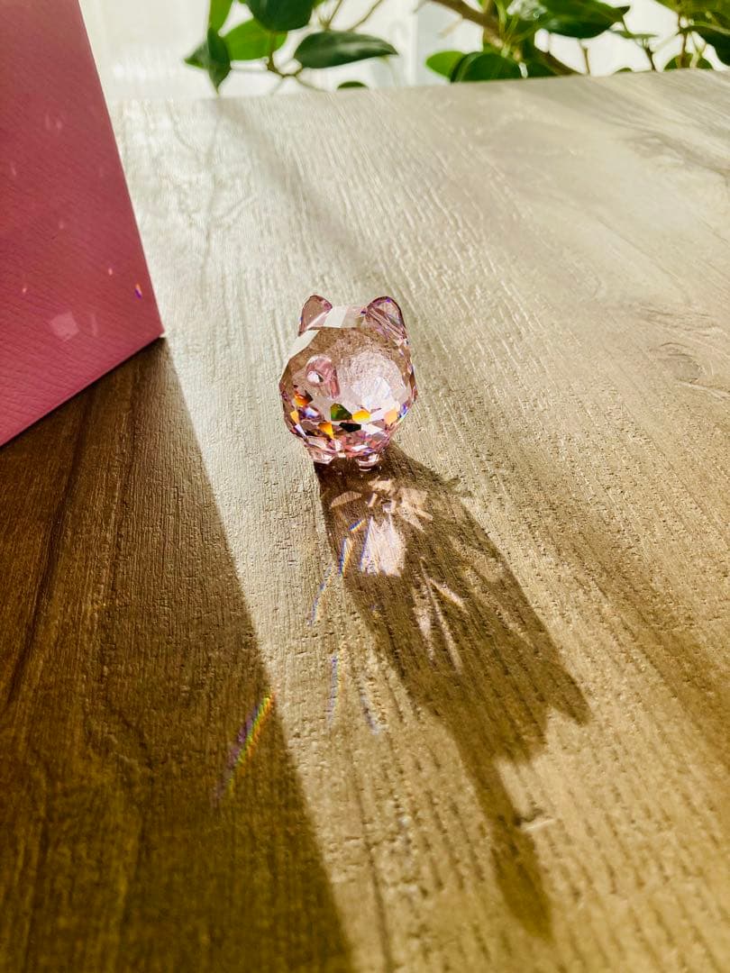 SWAROVSKI スワロフスキー Chubby Cats ピンクキャット 猫