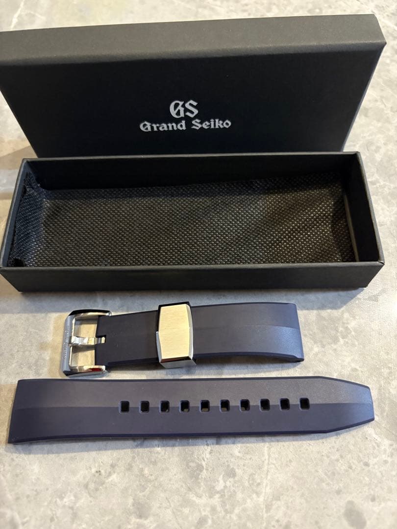 グランドセイコー　白樺　ラバーベルト　slgh005 22mm ネイビー
