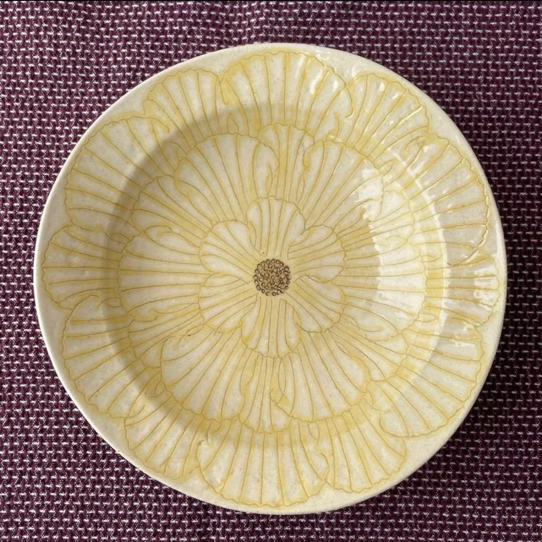 作家　陶芸家　加藤芳平　ダリア　5寸　赤　セット